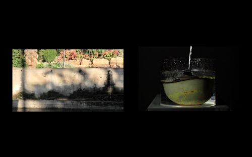רונן זין, טביעה, 2020-2021, דיפטיך וידאו, 14 דקות ותצלום